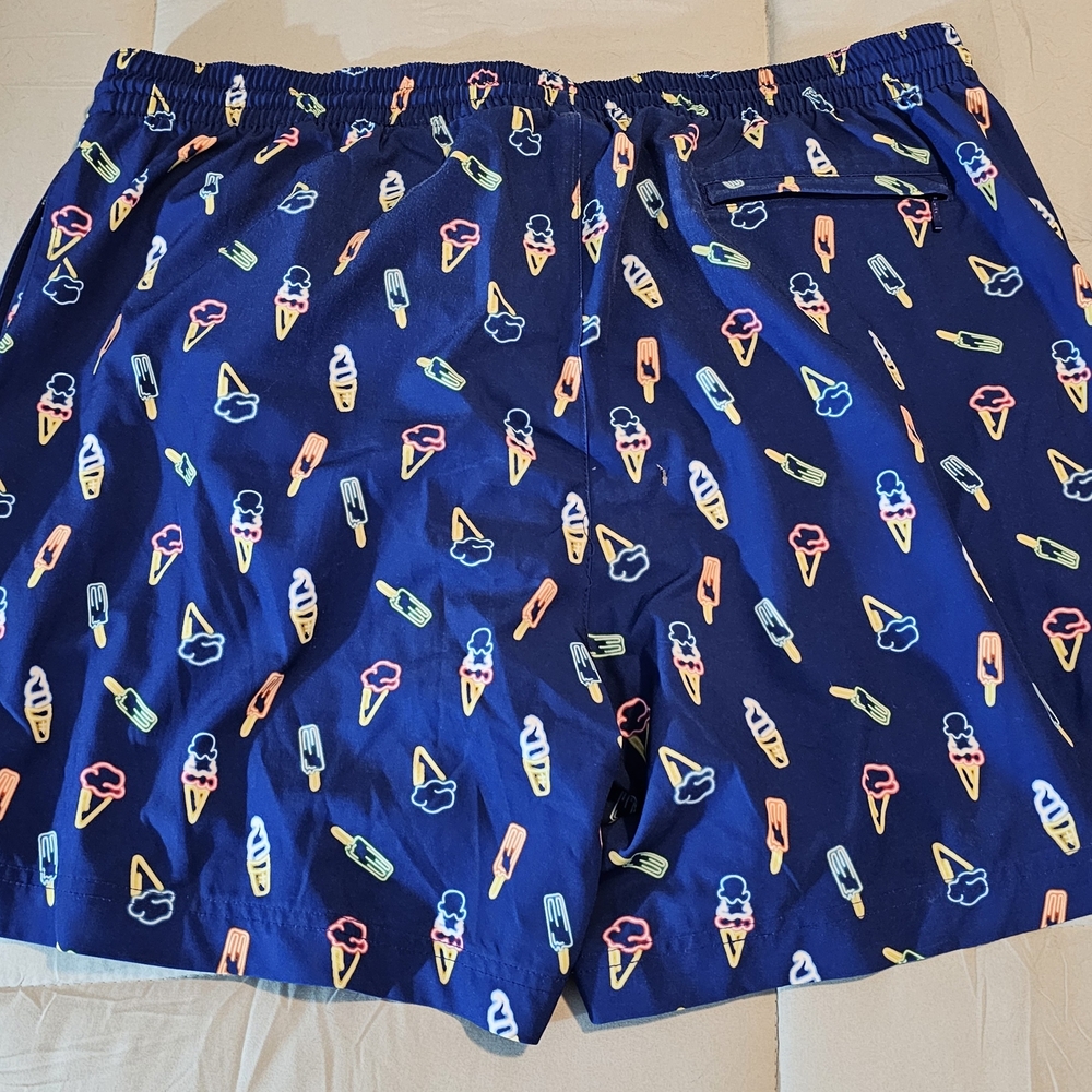 Caribbean Navy Ice Cream Swim Shorts